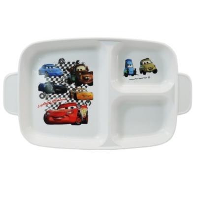 カーズ 抗菌 こども 深型 ランチプレート キッズ 仕切り付き 食事皿