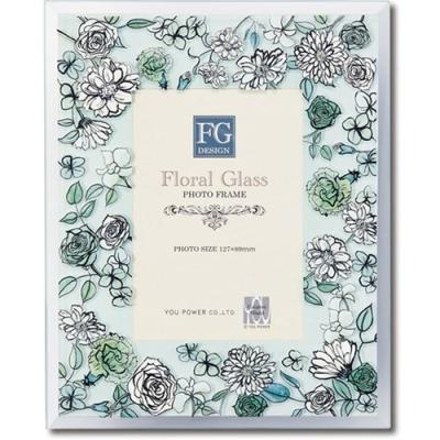 写真立て フォトフレーム ホワイトフラワー FGデザイン ユーパワー 16x20x1cm
