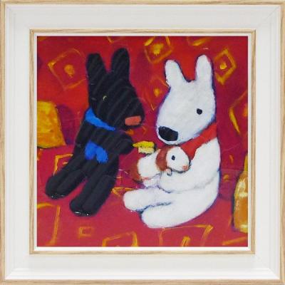 リサとガスパール 可愛い ちいさなともだち 額付きポスターS 絵本