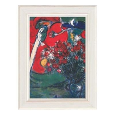 名画 ミュージアムアート ミュージアムシリーズ マルクシャガール 花のある静物 ユーパワー MW-00806