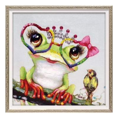 動物画 オイルペイントアート ギャル Sサイズ ユーパワー OP-07065