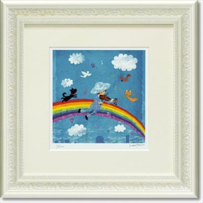 版画 額付き みんなの宝 はりたつお 