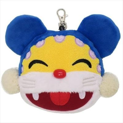 NHK どーもくん 天然皮革 栃木レザー リール付きパスケース NHK