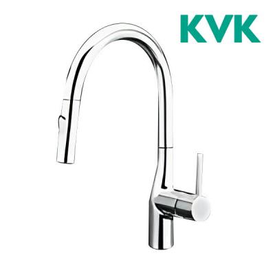 KVK グースネックシングルレバー式シャワー付混合栓（eレバー） KM6061EC_ キッチン蛇口、水栓 - 最安値・価格比較 - Yahoo