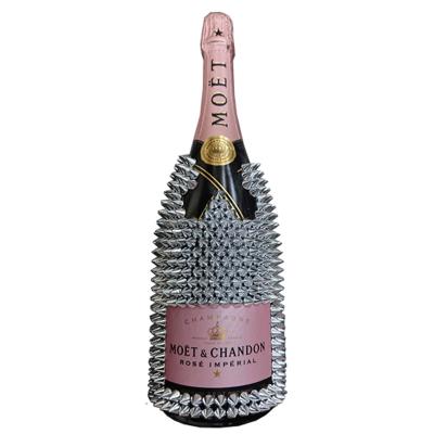 モエ エ シャンドン デコレーションボトル ロゼブリュット シルバー 750ml×１本 [フランス シャンパーニュ地方 オリジナル ギフト トゲモエ ロゼ]