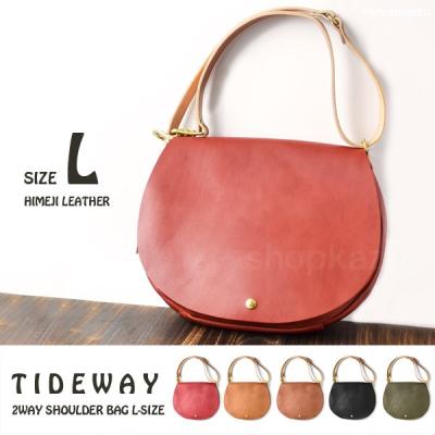 TIDEWAY ショルダーバッグ メンズ 牛革 2WAY SHOULDER L