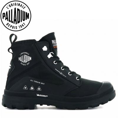 パラディウム PAMPA X TECH WP+ 07040-008 メンズ シューズ スニーカー 靴 くつ 新作 ハイカット 黒靴 黒スニーカー  ブラック