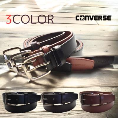 CONVERS コンバース ベルト ブランド メンズ レディース ビジネス  牛革 cv1917  BLACK CHOCO BROWN ブラック チョコ ブラウン お祝い 誕生日 バレンタイン