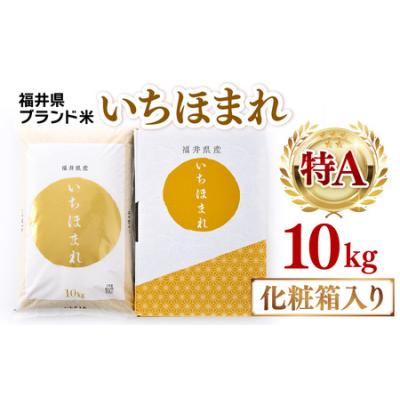 ふるさと納税  【令和7年産】いちほまれ 精米 10kg 《ギフトにもおすすめ！化粧箱入り》／ 福井県産 ブランド米 白米 贈り物 お取り寄せ [aw00.. 福井県あわら市