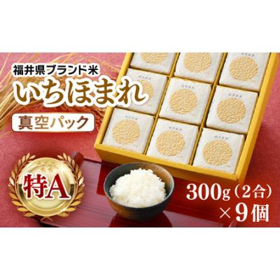 ふるさと納税 【令和7年産】いちほまれ 真空パック 精米 300g×9個 計2.7kg《ギフトにもおすすめ！化粧箱入り》／ 福井県産 ブランド米 白.. 福井県あわら市