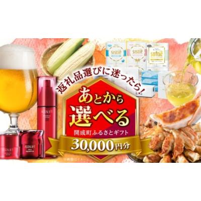 ふるさと納税 カタログ 神奈川県 開成町  あとから選べる 開成町ふるさとギフト 3万円分 あとから寄附 選べる寄附 ティッシュ トイレットペーパー 化粧品 餃子…