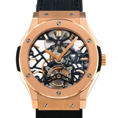 ウブロ HUBLOT クラシックフュージョン クラシコスケルトントゥールビヨン 世界99本限定 50...