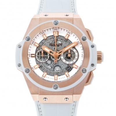 ウブロ HUBLOT キングパワー ウニコ キングゴールド ホワイト 701.OE.0128.GR ...