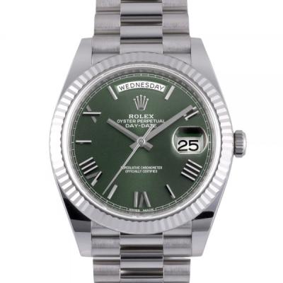 ロレックス ROLEX デイデイト 40 228239 オリーブグリーン文字盤 中古 腕時計 メンズ