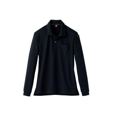 バートル 長袖ポロシャツ ブラック L 505-35-L（直送品）