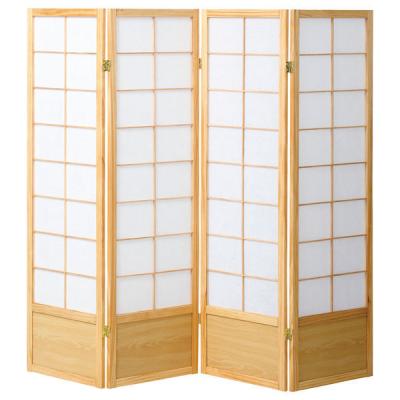 弘益 和風衝立4連 ナチュラル （1枚あたり）幅450×奥行20×高さ1500mm×4枚 JP-S150-4（NA） 1台（直送品）