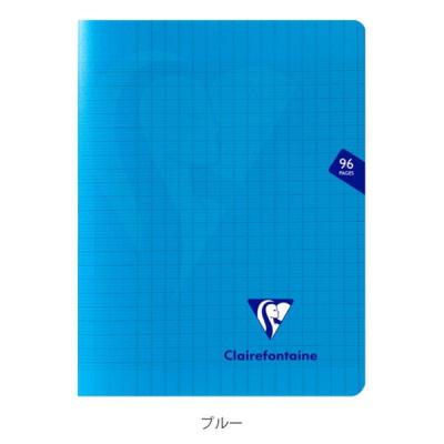 クレールフォンテーヌ ミメジス ホチキス留めノート フランス罫 17x22cm ブルー 1冊（直送品）