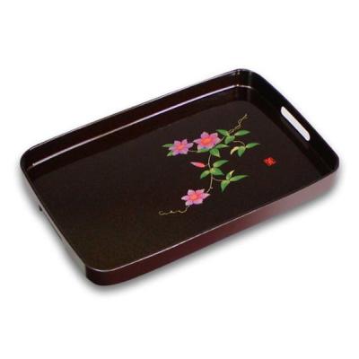 橋本達之助工芸 長手盆 鉄仙 48cm 115924 1セット(10個入:1個入×10)（直送品）