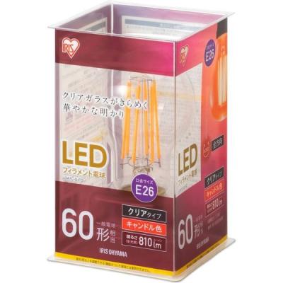 アイリスオーヤマ LED フィラメント電球 60形 LDA7C-G-FC　キャンドル色　1個（直送品）