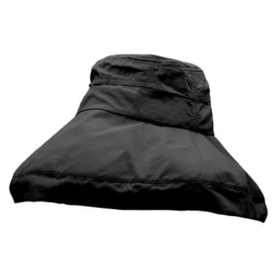 アルファックス UVプロテクト サファリハット シャイン ブラック AP-440703 1セット(48個入:1個入×48)（直送品）