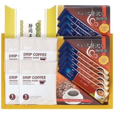 AGF・UCCコーヒー・ドリップ緑茶詰合せ ADB-30 1個（直送品）