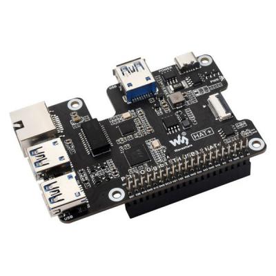 WAVESHARE Raspberry Pi 5用 HAT+ PCIe-イーサネット/USB 3.2 WAVESHARE-27541 1個（直送品）