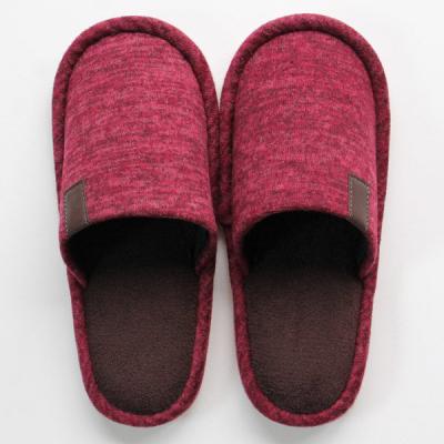 ストロング フェイクレザーテープスリッパ Mサイズ ディープレッド1足 48-4-001（直送品）