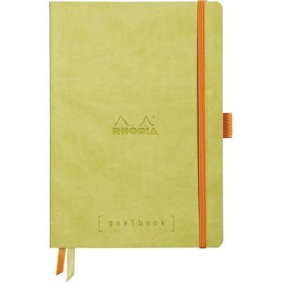 バレットジャーナル向け ロディア Rhodiarama(ロディアラマ) ゴールブック A5ドット アニス 1冊（直送品）