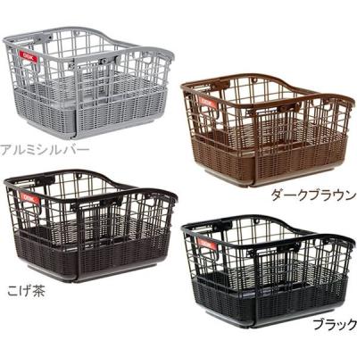 オージーケー技研 固定式籐風スライドうしろバスケット こげ茶 RB-037（直送品）