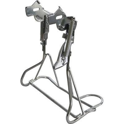 昭和インダストリーズ 配達くん（業務用両立スタンド） クロムメッキ（27インチ用） W-15（直送品）