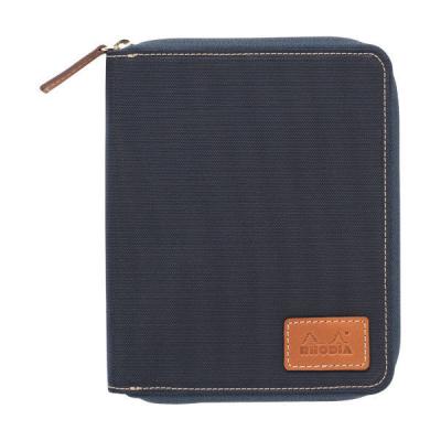 RHODIA（ロディア） ラウンドジップケース カバー付ロディア 方眼 No.13 ネイビー cf13ronv（直送品）