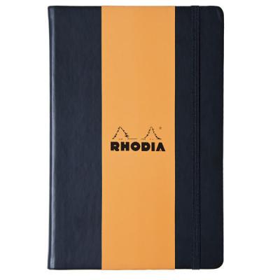 RHODIA（ロディア） ウェブノートブック 横罫 A4 ブラック cf118369（直送品）