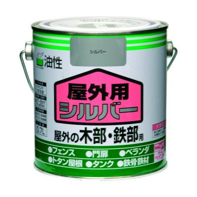 ニッペホームプロダクツ ニッぺ 油性屋外用 0.7L シルバー HSP2AAー0.7 4976124160011 1缶 781-4267（直送品）