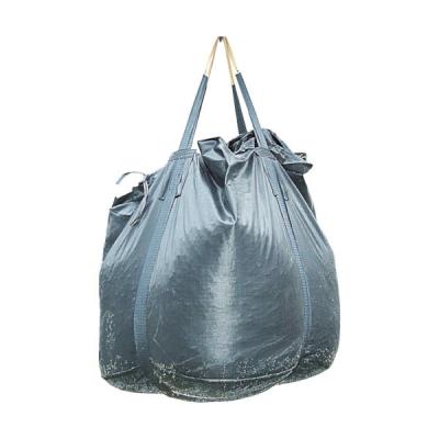 アサヒ 【トラスコ在庫限り一時受注停止】 コンテナバッグ 丸型 (水切りメッシュタイプ) 排出口なし 黒 1000kgタイプ 110314（直送品）