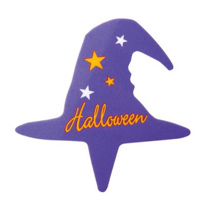 ヘッズ ハロウィンケーキピック/ぼうし-3 HW-PC3 1セット（500枚：100枚×5パック）（直送品）