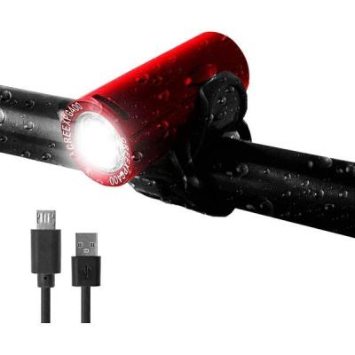 GORIX 自転車軽量コンパクト型ライト レッド GX-FL1579 1個（直送品）