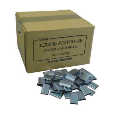 司化成工業 ツカサ 【一時受注停止】 重梱包バンド用金具シール「19mm用(1000個入り)」 TMS19 1箱(1000個)（直送品）