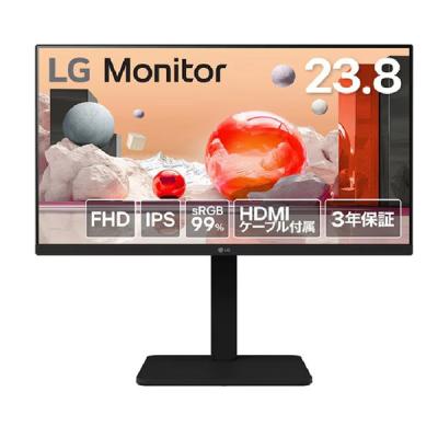 LG Electronics Japan  23.8インチ 液晶ディスプレイ(1920x1080/IPS/アンチグレア) 24BA450-B（直送品）