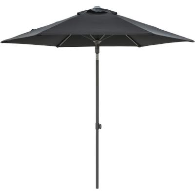 タカショー イージープッシュパラソル 2.5m ブラック SHR-A25B 1個（直送品）