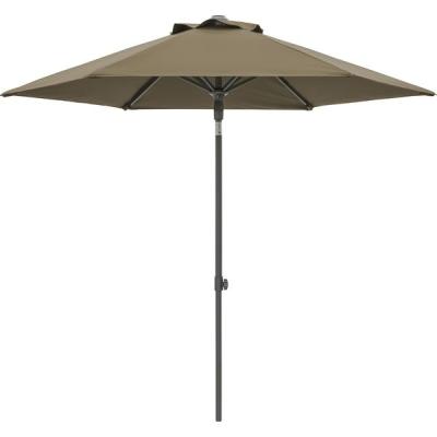 タカショー イージープッシュパラソル 2.5m カーキ SHR-A25K 1個（直送品）