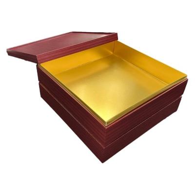 九州パール紙工 紙 重箱 9寸2段本体蓋 朱(10セット) 00W00524-22 1袋(10個セット)（直送品）