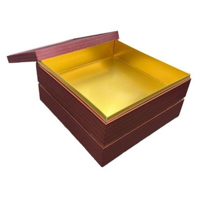 九州パール紙工 紙 重箱 8寸2段本体蓋 朱(10セット)おせち重箱 仕切は別売り 00W005292-2 1袋(10個セット)（直送品）