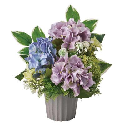 【軒先渡し】ストア・エキスプレス あじさい造花アレンジ シック 8186-380 1個（直送品）