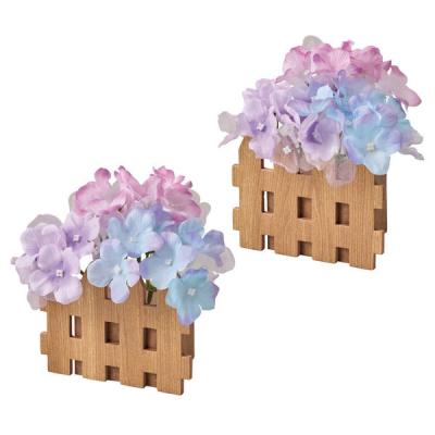 【軒先渡し】ストア・エキスプレス あじさい造花垣根ポット 8186-386 1セット（2個入)（直送品）