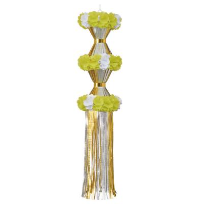 【軒先渡し】ストア・エキスプレス クリスタル2連ツヅミ吹き流し イエロー 8798-8024 1個（直送品）