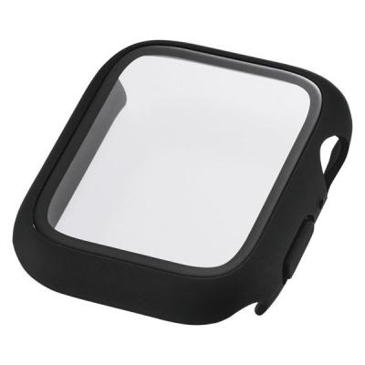 アップルウォッチ 44mm フルカバー Gorilla(R) 耐衝撃PCフレーム AW-25DFCGOBK エレコム 1個（直送品）