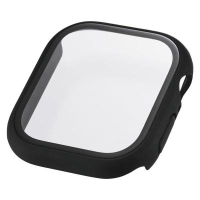 アップルウォッチ 46mm フルカバー Gorilla(R) 耐衝撃PCフレーム AW-25AFCGOBK エレコム 1個（直送品）