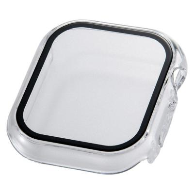 アップルウォッチ 42mm フルカバー 10H 耐衝撃PCフレーム 指紋防止 飛散防止 AW-25BFCGCR エレコム 1個（直送品）