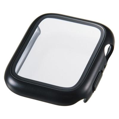 アップルウォッチ 44mm フルカバー 10H メタリック 耐衝撃PCフレーム ブラック AW-25DFCGPBK エレコム 1個（直送品）