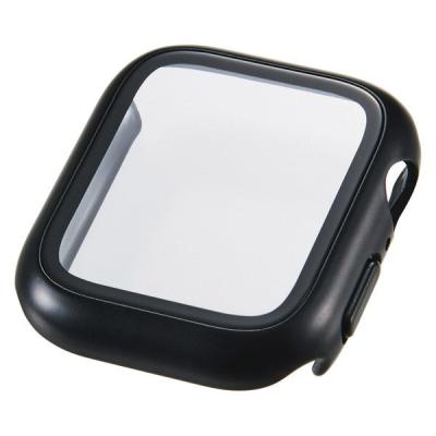 アップルウォッチ 40mm フルカバー メタリック 耐衝撃PCフレーム ブラック AW-25EFCGPBK エレコム 1個（直送品）